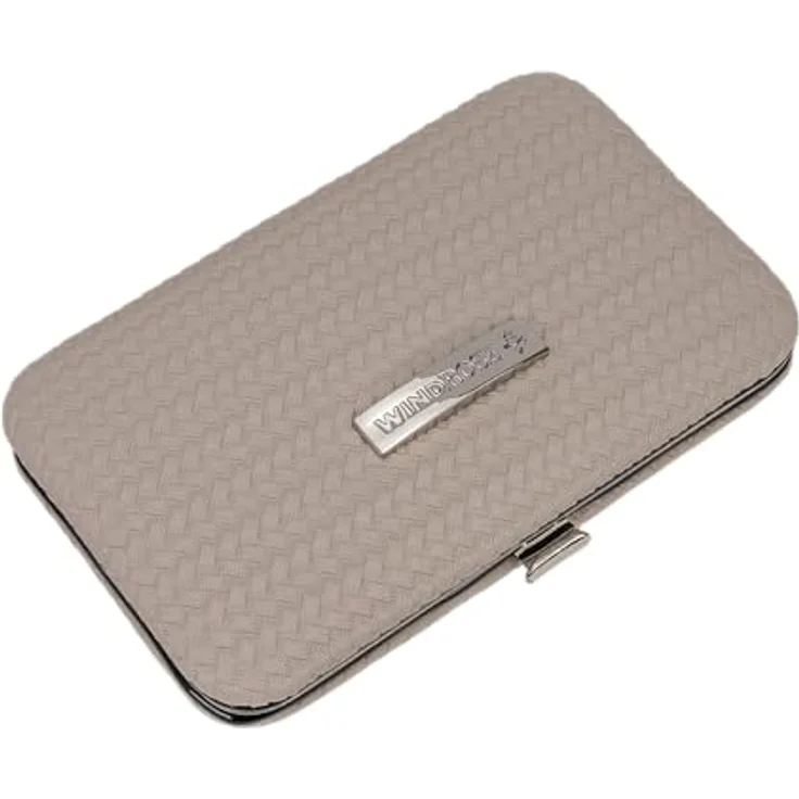 Windrose Corbello Nagelpflegegerät, Maniküre-Set taupe mit 1 Nagelfeile, 1 Pinzette und 2 Scheren, 11 cm – Bild 2