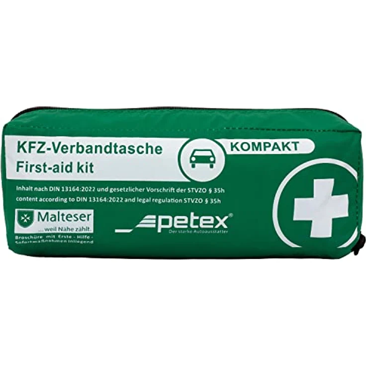PETEX 43931013 Verbandtasche Slim kompakt Inhalt nach DIN 13164:2022, grün – Bild 4
