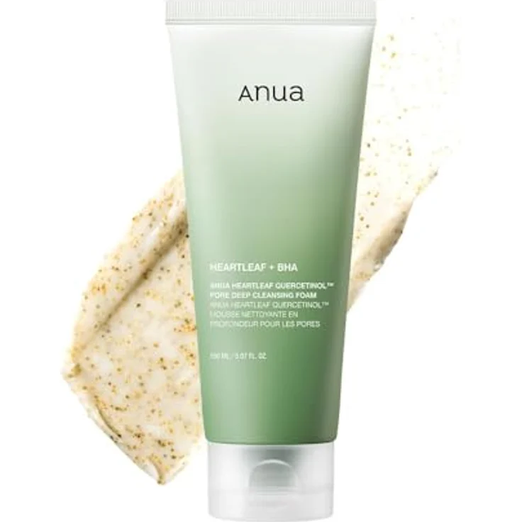 ANUA Heartleaf Quercetinol Porentiefenreinigungsschaum, Gesichtsreiniger mit 0,5 % BHA, Hyaluronsäure und Glycerin, für doppelte Reinigung und Mitesserentfernung, 150 ml – Bild 1