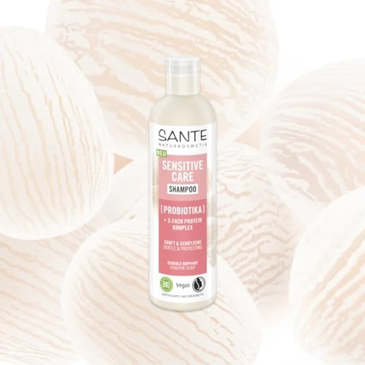 Sante Naturkosmetik Sensitive Care Shampoo, 250 ml, feuchtigkeitsspendend & pH-ausgleichend – Bild 3
