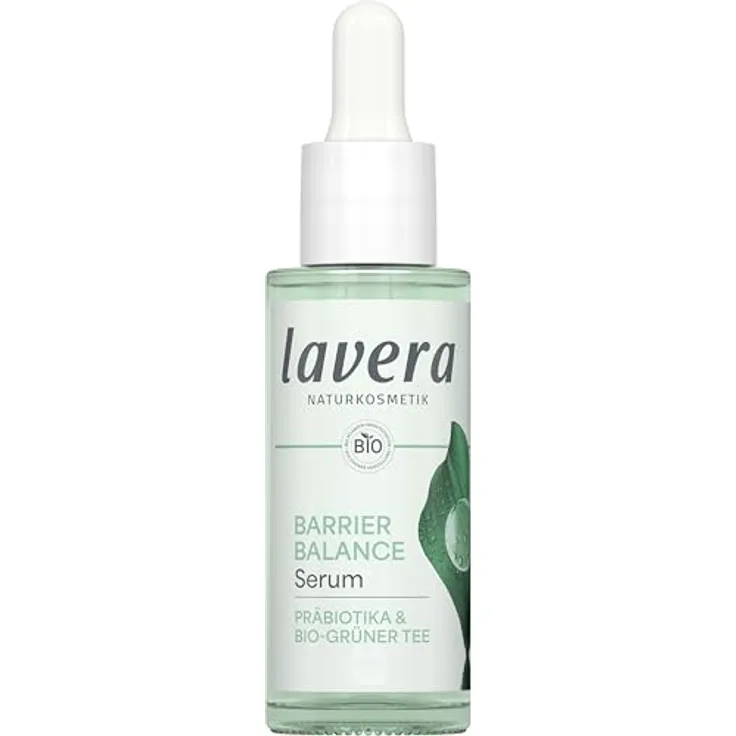 lavera Barrier Balance Serum - ohne Alkohol - ohne Parfüm - feuchtigkeitsspendend - stärkt Hautbarierre - Präbiotika - vegan - Naturkosmetik - 30 ml