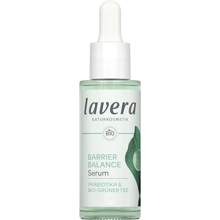 lavera Barrier Balance Serum - ohne Alkohol - ohne Parfüm - feuchtigkeitsspendend - stärkt Hautbarierre - Präbiotika - vegan - Naturkosmetik - 30 ml – Bild 1