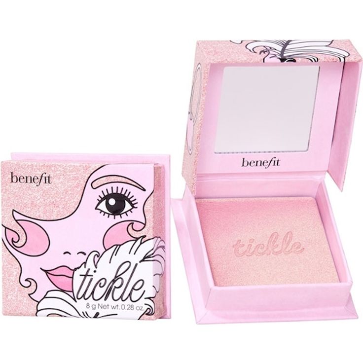 Benefit Highlighter Tickle, seidiger Puder Highlighter in Pink-Gold, 6 g