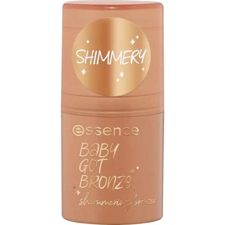 essence cosmetics BABY GOT BRONZE shimmering bronzer, Konturstift, Nr. 10, Braun, natürlich schimmernd, sofortiges Ergebnis, vegan, 1er Pack (5.5g)