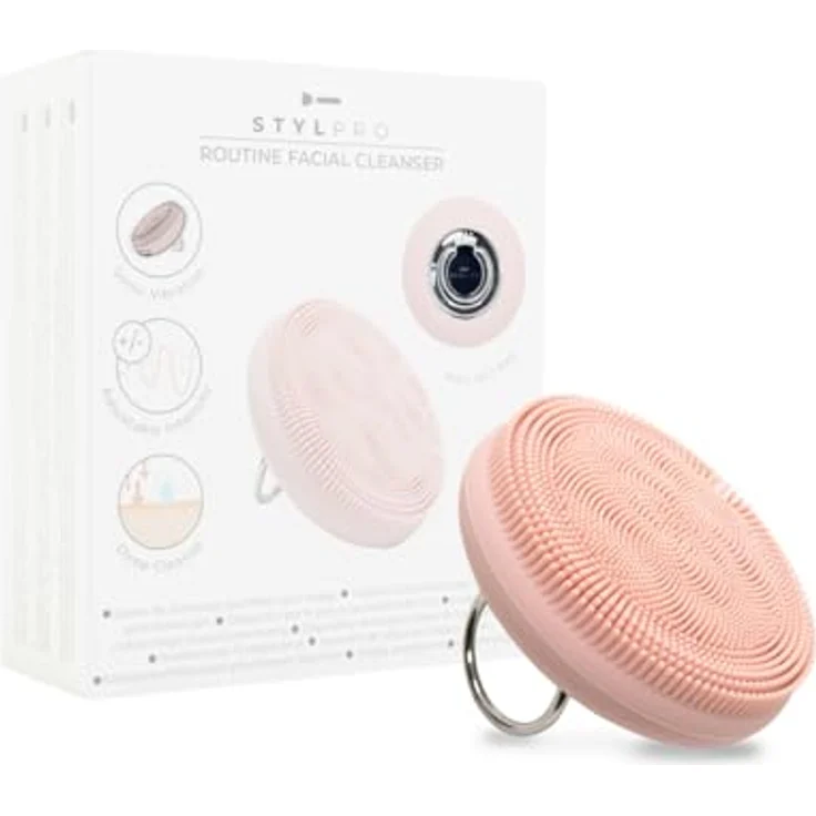 STYLPRO Routine Facial Cleansing Device, Gesichtsreinigungsgerät mit einstellbaren Schallvibrationen und weichen Silikonborsten, wasserdicht, wiederaufladbar – Bild 1