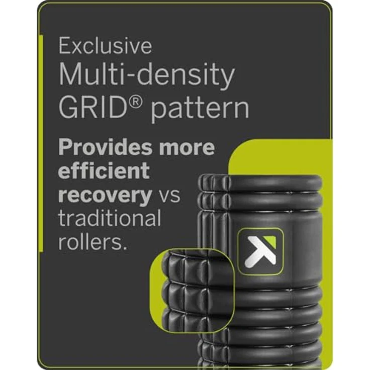 Trigger Point Grid Foam Roller, Massagegerät mit harten und weichen Rollen für effektive Core-Workouts – Bild 3