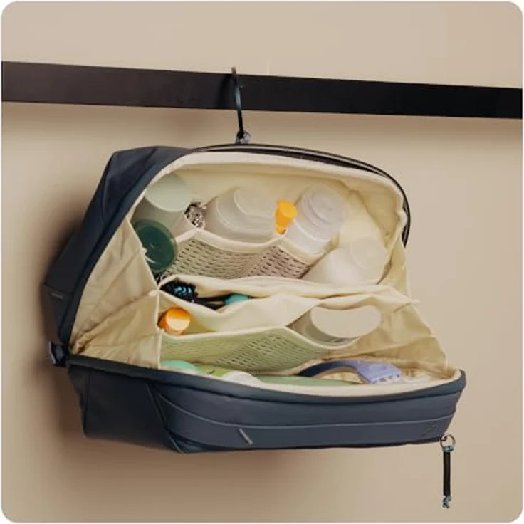 Peak Design Kulturbeutel, Dopp Kit Eclipse, wetterfest, aufrecht oder hängend, mit magnetischer Zahnbürstentasche und breiter UltraZip-Öffnung, für Damen und Herren – Bild 5