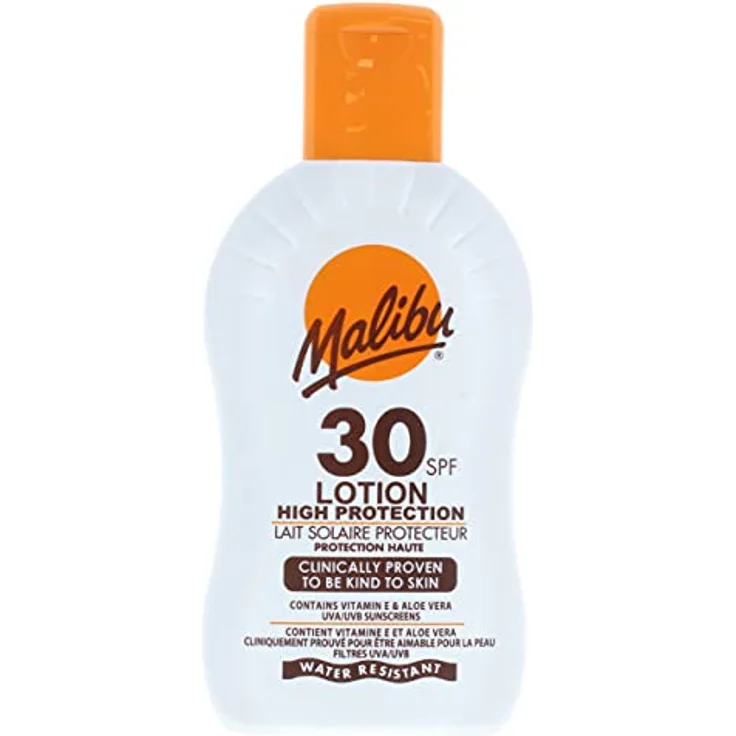 Malibu Protective Sun Lotion - Medium Protection SPF 30, 200ml, Paraben, sulphate, and dye free – Bild 1