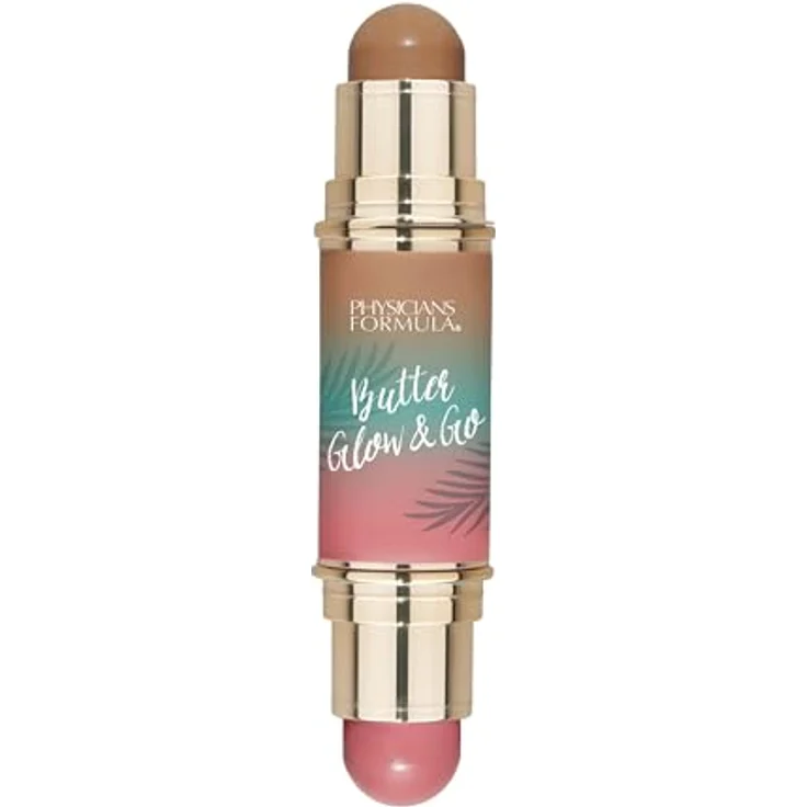Physicians Formula Butter Glow & Go, beidseitiger Konturenstift, 10 g, Farbton Sunkissed Rose, multifunktional für Lippen und Wangen – Bild 2