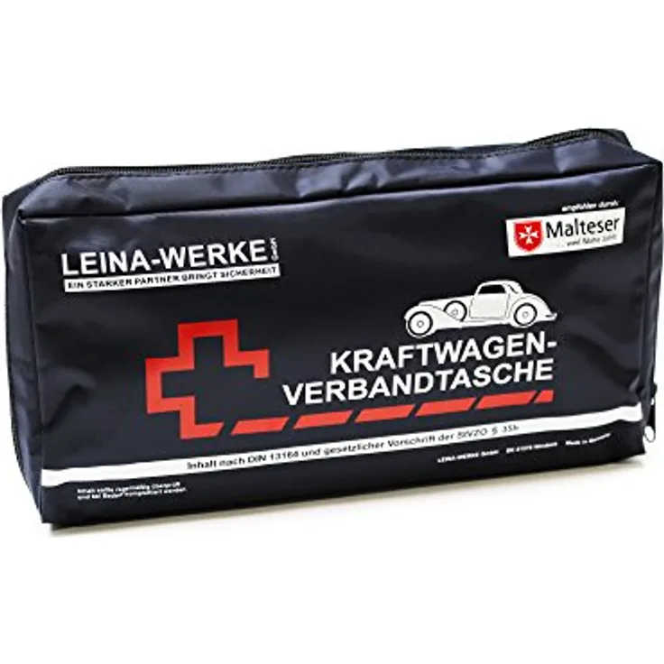 Leina-Werke 11105 KFZ-Verbandtasche Elegance, Blau/Weiß/Rot