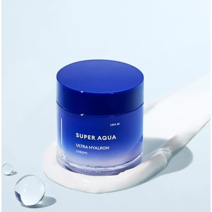MISSHA Super Aqua Ultra Hyalron Creme, 70 ml, feuchtigkeitsspendende Gesichtscreme mit 10 Arten von Hyaluronsäure für strahlenden Teint – Bild 2
