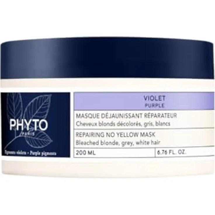 Phyto Violet Repairing No Yellow Mask 200 ml, Haarmaske