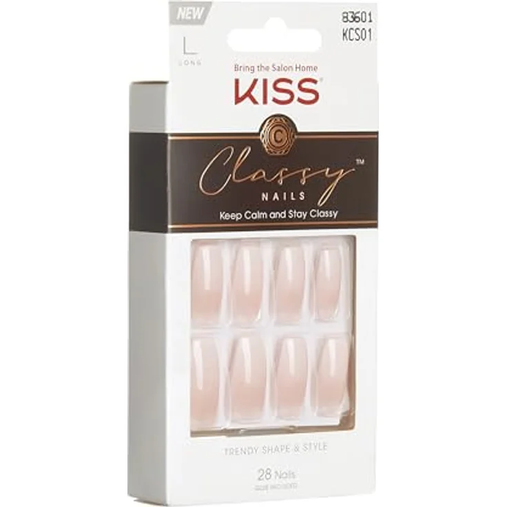 KISS Classy Nails Be-you-tiful, künstliche Fingernägel Long, 28 St., mit speziell geeignetem Kleber für langanhaltenden Halt – Bild 4