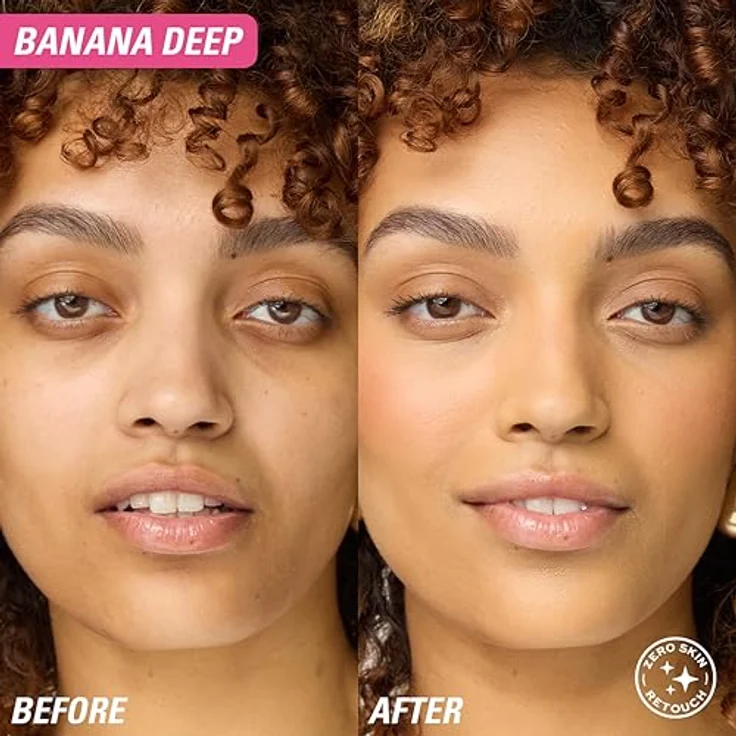 Revolution Banana Baking Powder, 30 g, talkfreie Formel mit Vitamin E und Hyaluronsäure für mattiertes Finish – Bild 3