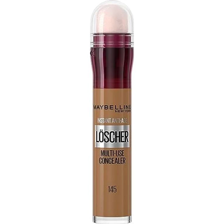 MAYBELLINE New York Abdeckstift, Instant Anti-Age Effekt Concealer, Löscher mit Mikro-Lösch-Applikator, Nr. 145 Warm Olive, 6,8 ml