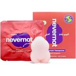 nevernot Soft-Tampons, vakuum-verpackte Tampons im 10er-Pack, 100 % Funktion mit optionalem Faden, schadstofffreier Schaumstoff, OEKOTEX® Standard 100