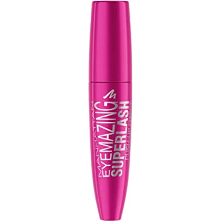 Manhattan Eyemazing Superlash Mascara Fb. 001 Black, Wimperntusche für intensives Volumen, mit Push-Up Effekt, 12 ml – Bild 2