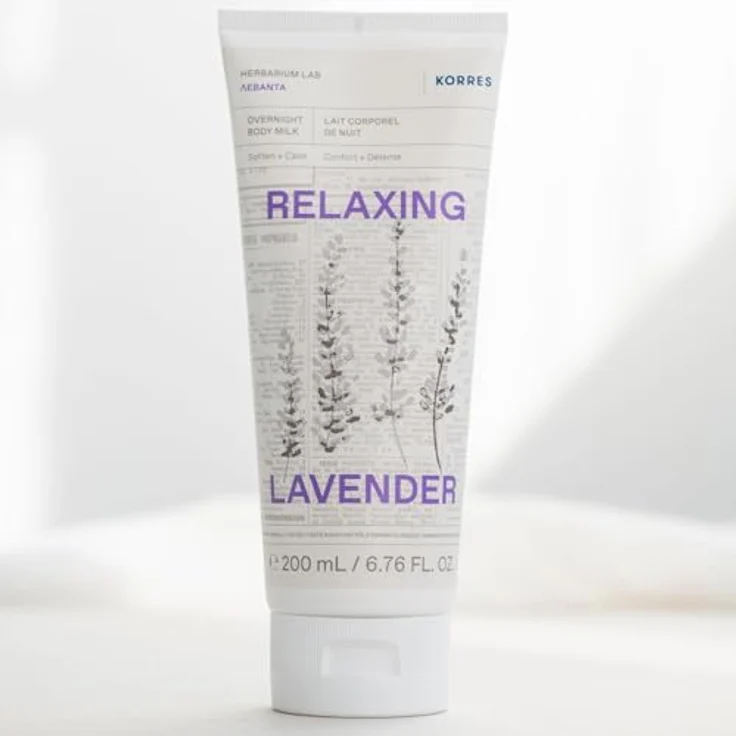 Korres Relaxing Lavender Bodylotion für die Nacht, 200 ml - Feuchtigkeitsspendend und regenerierend für geschmeidige Haut – Bild 6
