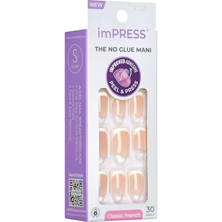 KISS imPRESS The No Glue Mani künstliche Fingernägel Model 30 St., Maniküre und Nagelfeilen für Damen – Bild 8
