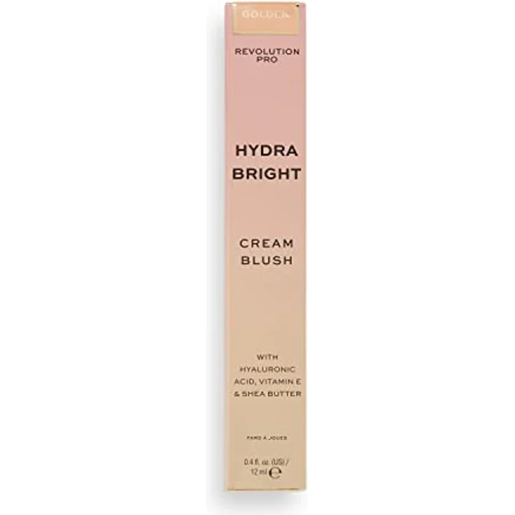 Revolution Pro, Hydra Bright Cream Blusher, mit Hyaluronsäure und Vitamin E, taufrisches Finish, leichte Formel, Golden, 12ml – Bild 4