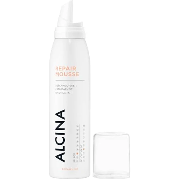ALCINA Repair-Mousse | 1 x 150 ml | regenerierender Pflege-Schaum | für trockenes & beanspruchtes Haar | verbessert die Kämmbarkeit | ohne Ausspülen – Bild 2