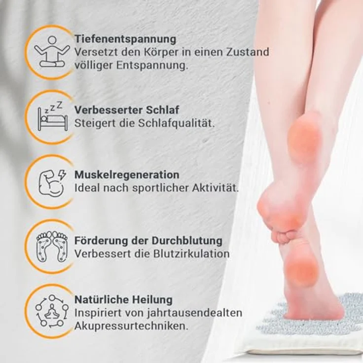 NEOLYMP Akupressur Fußmatte, umweltfreundlich mit Tragetasche zur vielseitigen Stimulation und Stresslinderung – Bild 5