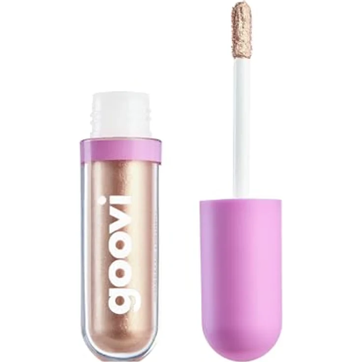 GOOVI Blink Date Liquid Eyeshadow, Strahlender Mousse-Lidschatten in neutralem Rosé mit 3D-Glanz, 4,5ml – Bild 3
