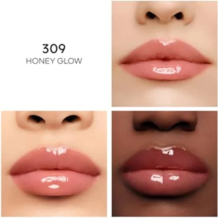 Guerlain KissKiss Bee Glow Lip Oil, Lippenstift mit pflegendem Honig, 9,5 ml, 309 Honey Glow – Bild 3