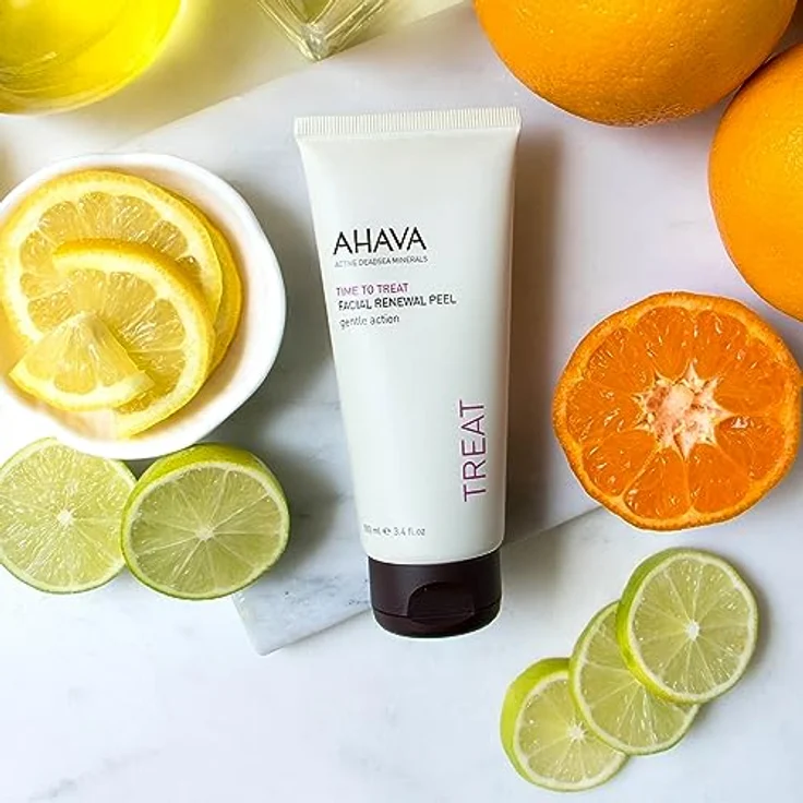 Ahava Time to Treat Facial Renewal Peel 100 ml, mit Fruchtsäuren und Wasser aus dem Toten Meer, Aktiviert die Zellerneuerung  – Bild 5