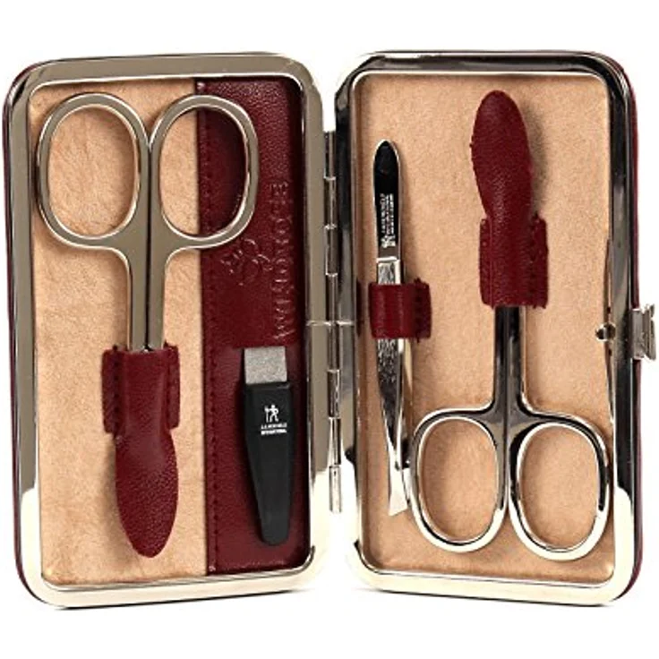 Windrose Merino Manicure Bügeletui 11 cm rot – Bild 2