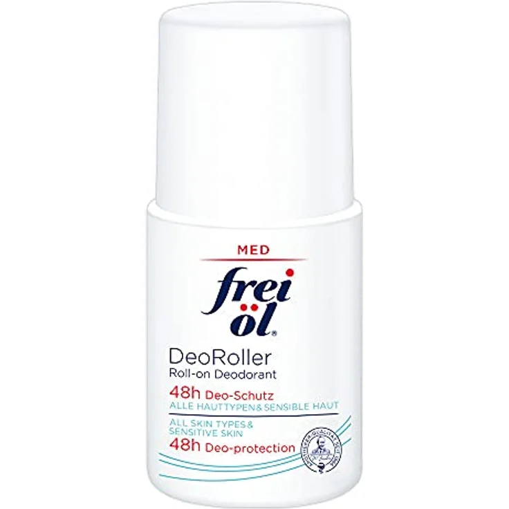 frei öl MED DeoRoller, Deodorant, 48h Deo-Schutz, alkoholfrei und vegan, reguliert die Schweißbildung, 50 ml – Bild 1