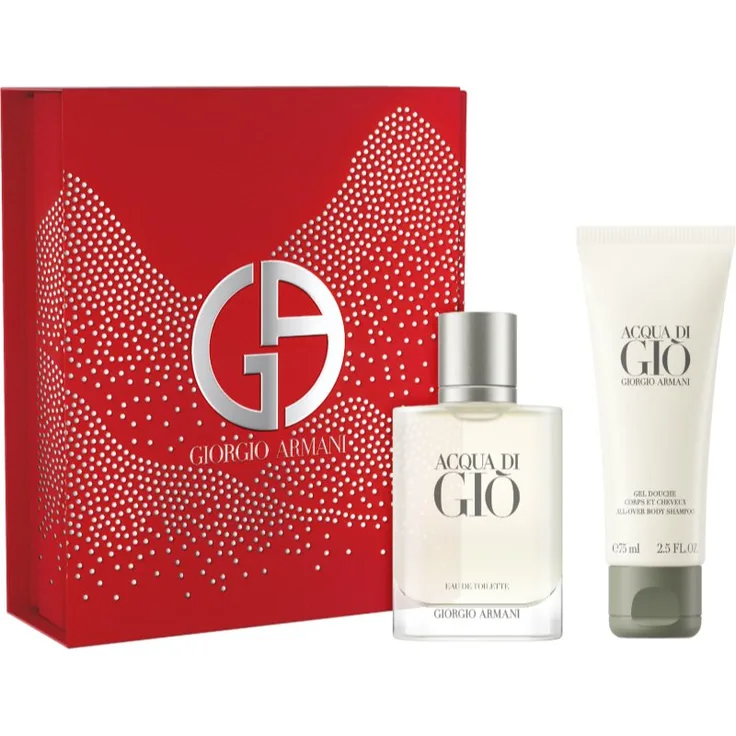 Armani Acqua di Giò Geschenkset für Herren, Eau de Toilette 50 ml und Duschgel 75 ml, ideal als Geschenkset