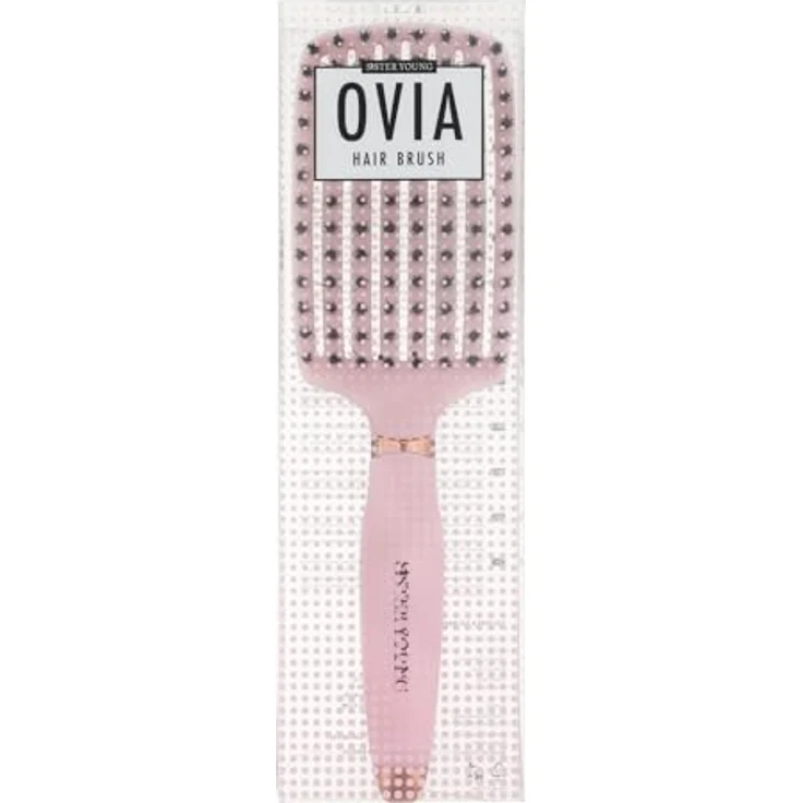 Sister Young OVIA PINK BV - Professionelle Haarbürste mit Wildschweinborsten und belüftetem Körper für sanftes Entwirren und Glanz – Bild 9