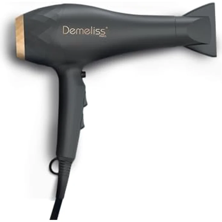 Demeliss Saint Algue Demeliss Salon Series 2200 Haartrockner, 2200 Watt AC-Motor mit Konzentrator und Diffusor – Bild 3
