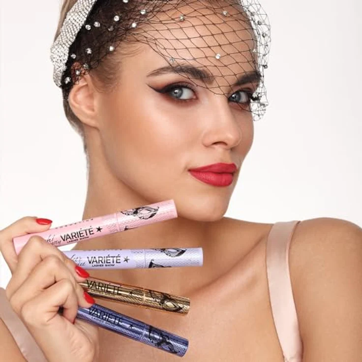 Eveline Cosmetics Variété Lashes Show, wasserfester Mascara für dichtere und voluminösere Wimpern, 10 ml – Bild 8