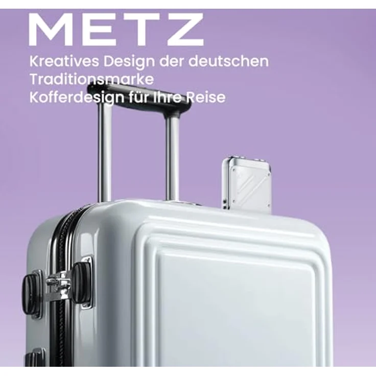 METZ Traveller Elektrorasierer Herren, Tragbarer Nass- und Trockenrasierer mit 9000rpm Motor, IPX7 Wasserdicht, 60 Tage Akkulaufzeit, Weiß – Bild 2