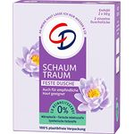 CD Feste Dusche 'Schaumtraum', 2 x 50 g, Duft nach Wasserlilie, mit Kokosöl, nachhaltiges Pflegeprodukt auch für empfindliche Haut, ohne Mikroplastik, vegan