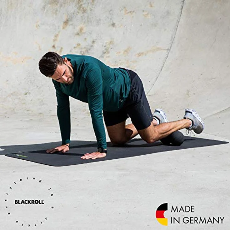 Blackroll Massageball Faszienball Duo Ball, Für die punktuelle Anwendung, Strukturierte Oberflächenbeschaffenheit, Schwarz – Bild 3