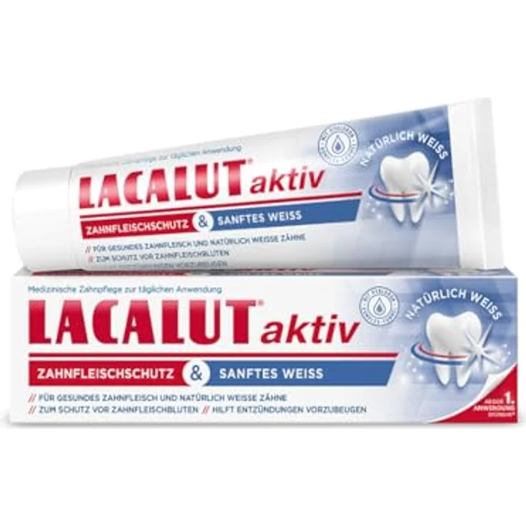 Dr. Theiss Naturwaren Lacalut aktiv Zahnfleischschutz & sanftes Weiß 75 ml – Bild 2