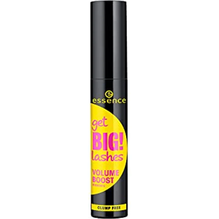 essence get BIG! lashes VOLUME BOOST mascara, Wimperntusche, klumpenfrei, schwarz, schwunggebend, definierend, verlängernd, volumengebend, vegan, ohne Parfüm, ohne Alkohol (12ml) – Bild 1