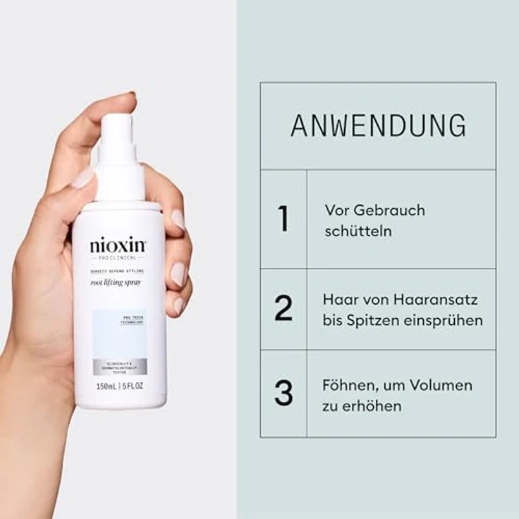 NIOXIN Density Defend Styling Root Lifting Hairspray - Panthenol Spray für mehr Volumen am Haaransatz, 150ml – Bild 5