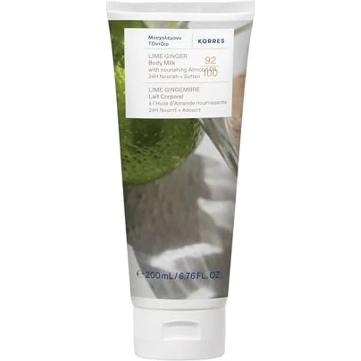 Korres Ginger Lime, pflegende Körpermilch mit 92% natürlichen Inhaltsstoffen, 200 ml – Bild 2