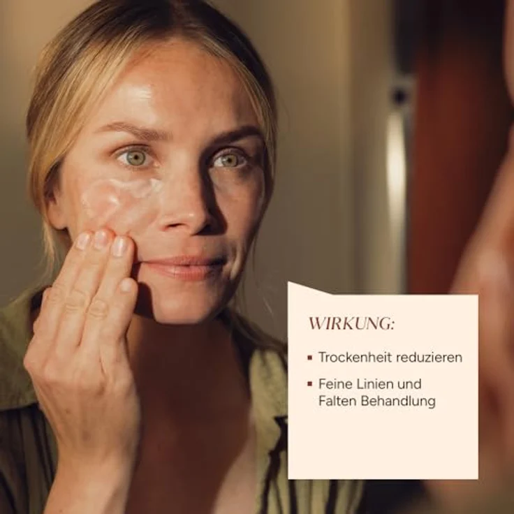 JUNGLÜCK Hyaluron Creme Hochdosiert, Anti Aging Feuchtigkeitscreme mit 0,5% Hyaluronsäure, BIO Aloe Vera & BIO Arganöl, Tages- & Nachtcreme gegen Trockenheitsfältchen – Bild 3