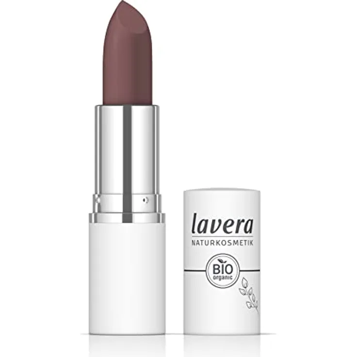 lavera Comfort Matt Lipstick -Ember 04 - Intensive Farbe - Mattes Finish - Angenehmes Tragegefühl - Bis zu 6 Stunden Halt - vegan - Naturkosmetik (1x 18,2 g)