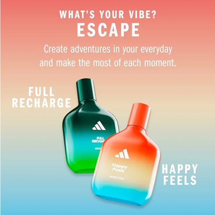 Adidas Vibes Happy Feels Eau de Parfum für alle, lebendig und belebend, Grapefruit und Jasmin, 50 ml – Bild 4