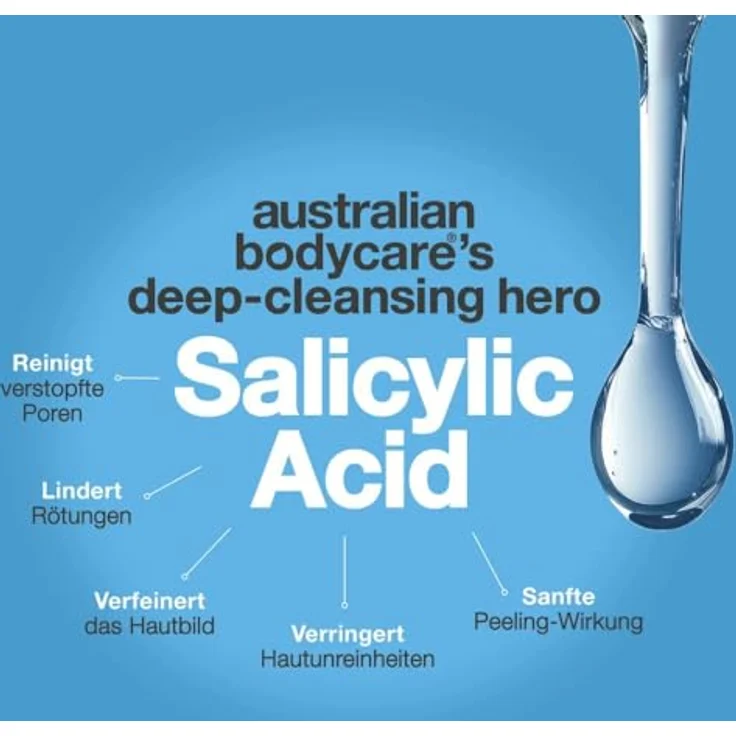 Australian Bodycare Bodylotion gegen Reibeisenhaut, glättet Keratosis Pilaris mit Salicylsäure, Niacinamid und Zink PCA, parfumfrei – Bild 4