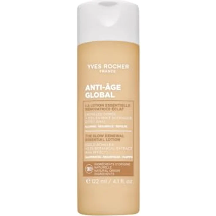 Yves Rocher Anti-Age Global Essential-Lotion, regenerierende Feuchtigkeitscreme mit Perlmuttschimmer, 122 ml – Bild 1