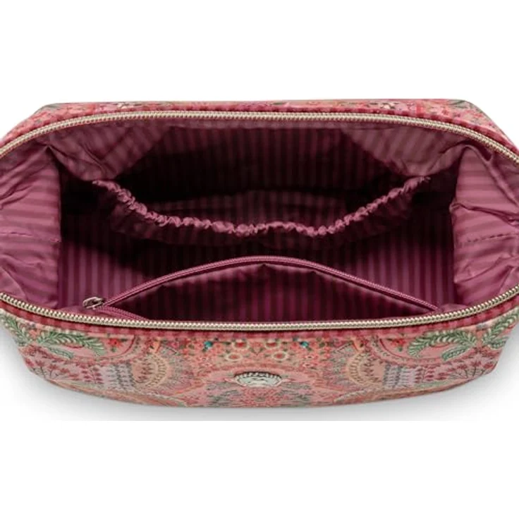 Pip Studio Cooper Cosmetic Purse Extra Large Jabali Red, geräumiger Kulturbeutel mit Zipper- und Bügelverschluss, 30x13.8x20.7cm – Bild 3