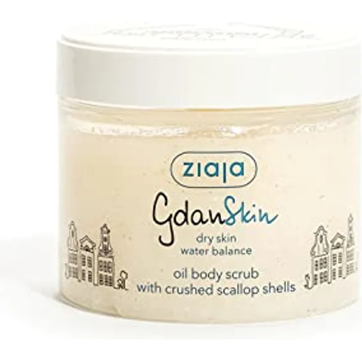 Ziaja Gdan Skin Körperpeeling mit Öl, 300 ml, befreit die Haut von abgestorbenen Hautzellen und spendet Feuchtigkeit