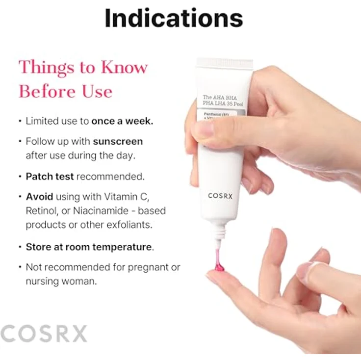 Cosrx The AHA BHA PHA LHA Peeling-Gel, chemisches Gesichtspeeling zur Bekämpfung von Mitessern, 30 ml – Bild 7